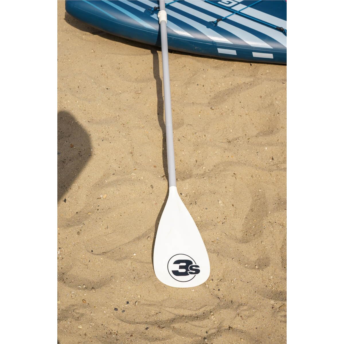 3s-sup Kinder SUP Paddel 3-teilig I Verstellbar 140-170 cm I Aluminium Schaft I Ergonomischer Handknauf I Anti-Twist-Rille I Leicht und Stabil I Für Kinder ab 6 Jahre