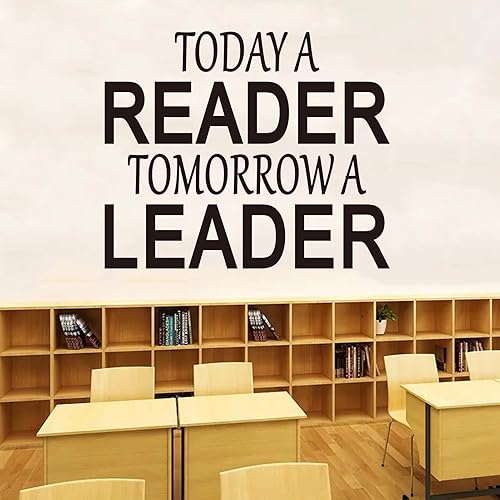 Miniatura 10 de Calcomanías para decoración de pared, calcomanías motivacionales para pared, lectura de niñas, niños, adolescentes, niños, estudio, liderazgo