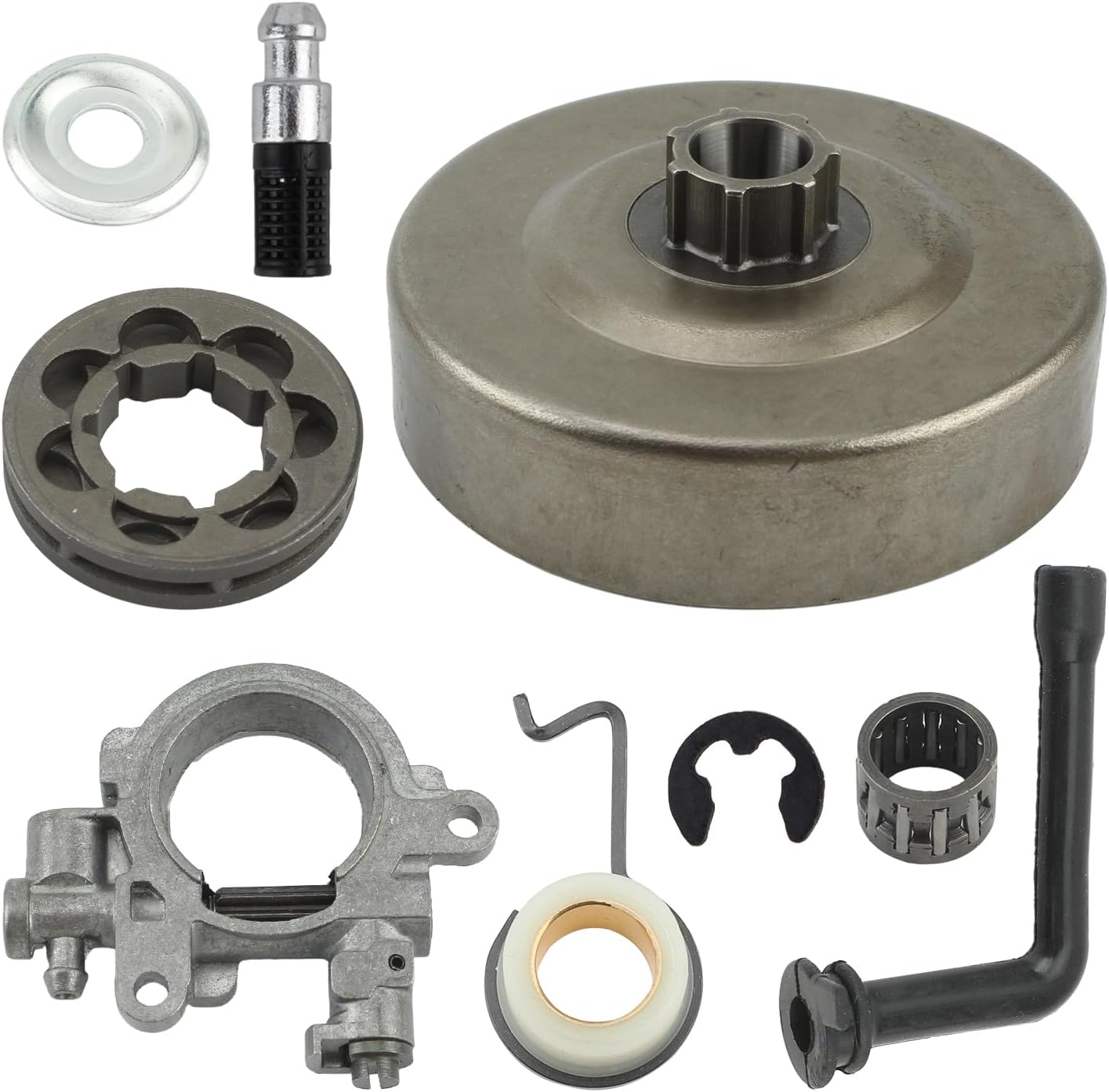 Carbhub Clutch Drum Sprocket Rim Oil Pump Worm Gear Kit Fit for Stihl