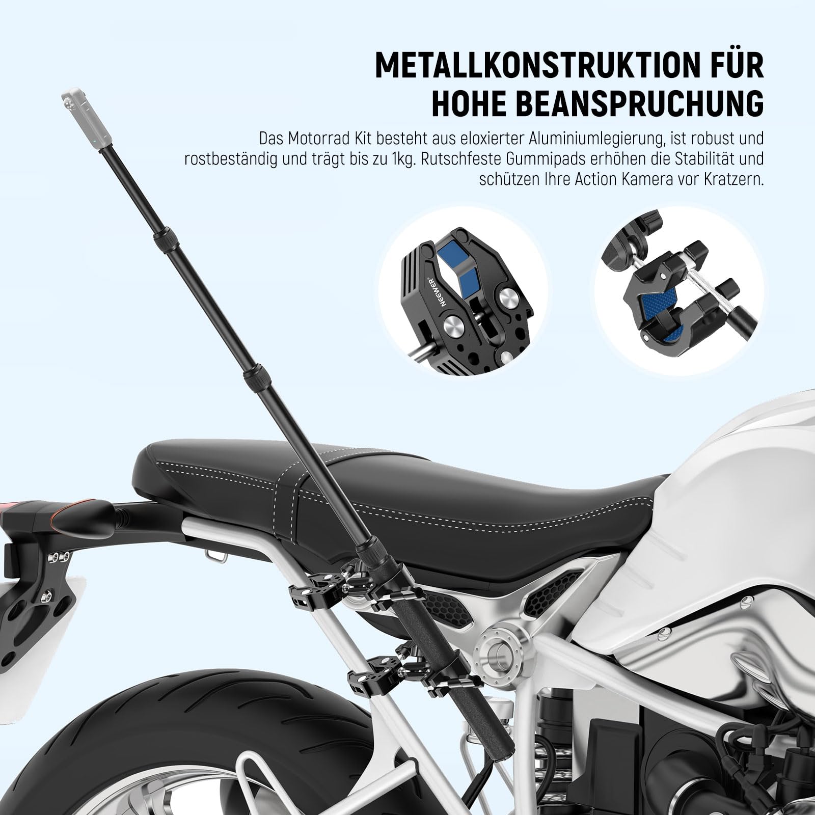 Neewer Motorrad Halterung Zubehör Set – Bild 6