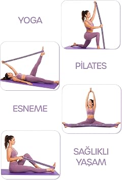 9 Seviye Direnç Bandı Jimnastik Eğitim Pilates Yoga Egzersiz Esneme Lastiği Resistance Bandı TDL9