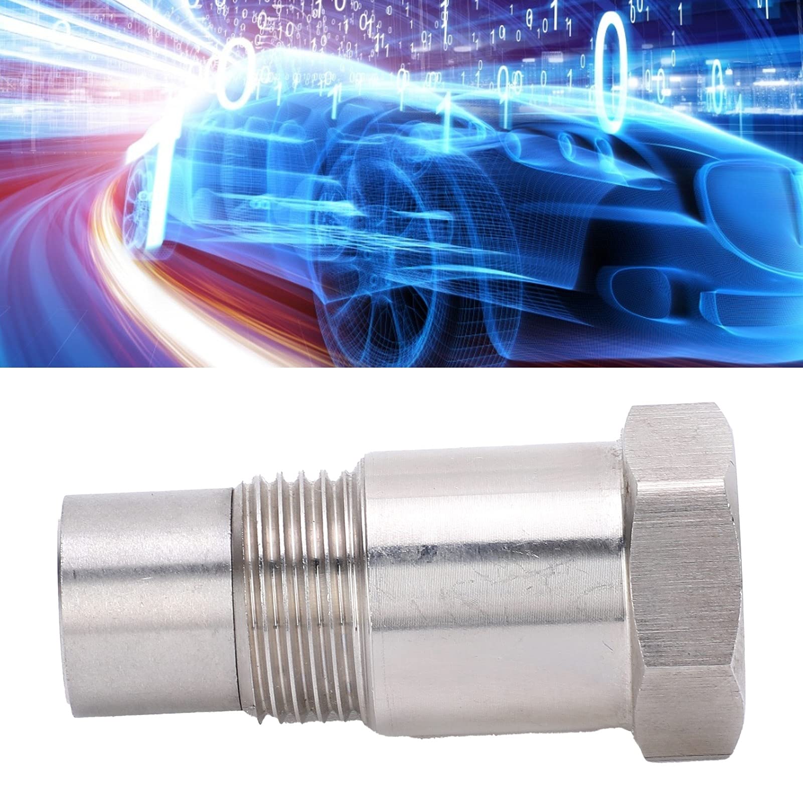 Universal O2 Sensor Spacer Adapter Isolator Extender, Oxygen Sensor Spacer Stainless 2pcs 45mm M18 X 1.5 Check Engine Light Eliminator Adapter Oxygen Sensor Adapter Extender - View #4