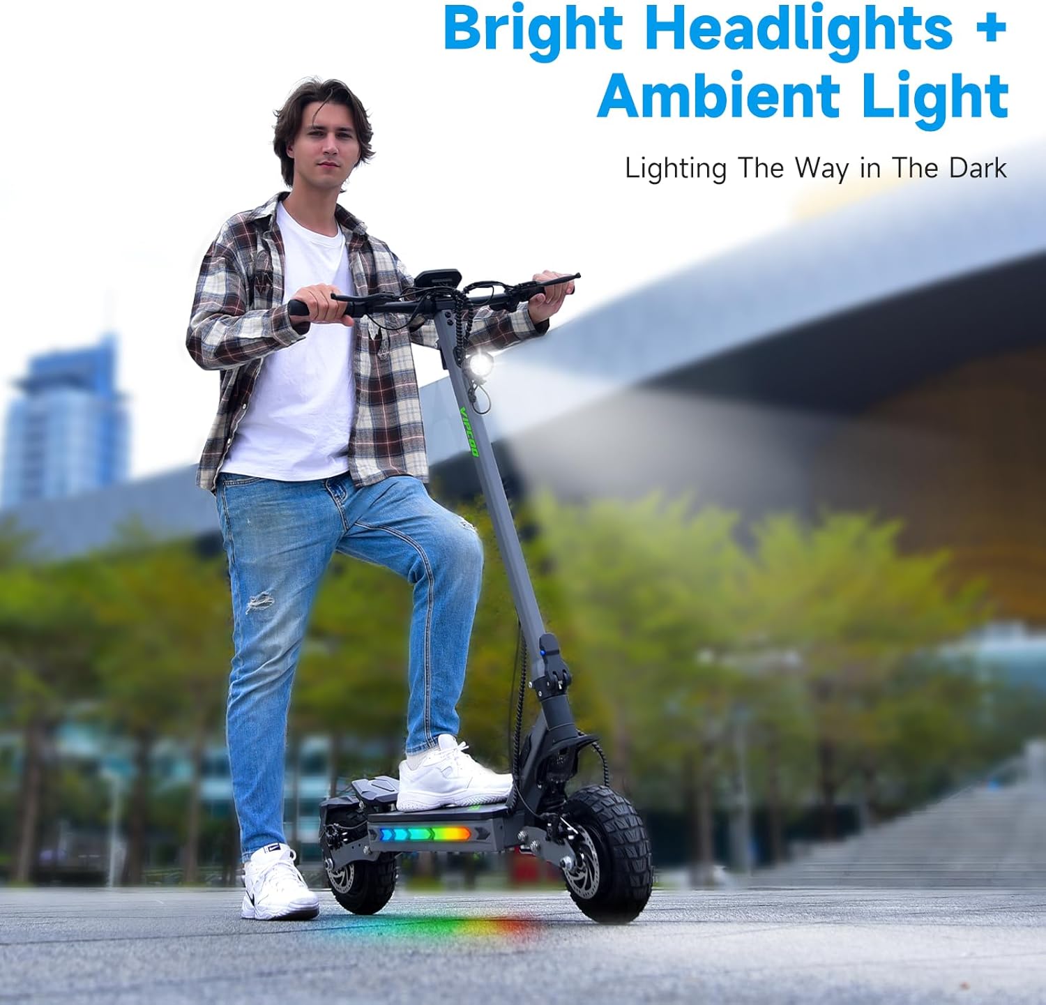 Electric Scooter for Adults, 2000W Dual Motors Fast Off Road E Scooter, 57Km/h Speed 50Km Long Range Heavy Duty 300 lbs Commuting Escooter, 48V/18.2Ah Battery Patineta Eléctrica para Adultos