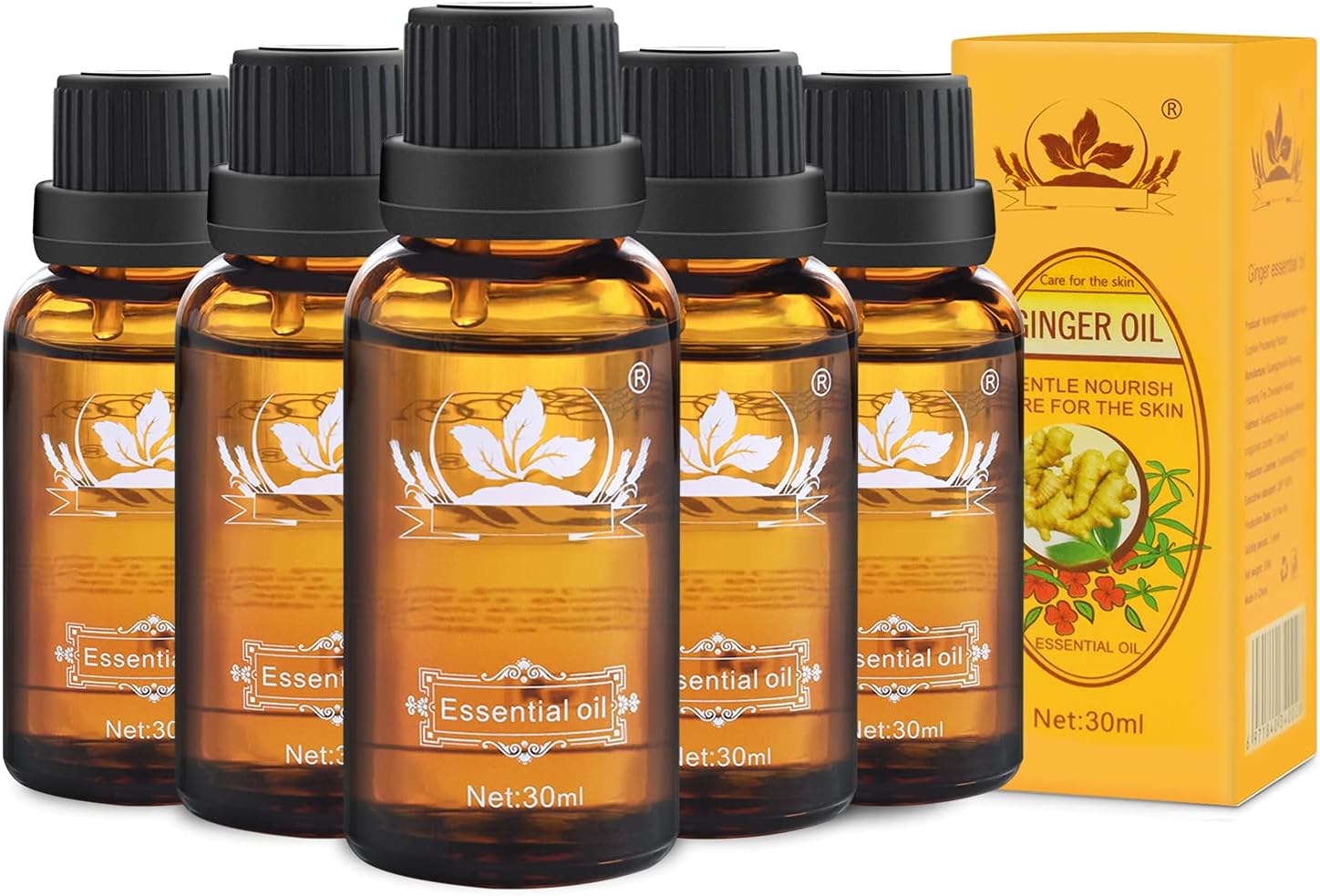 Ownest 5 Pack Ginger Massage Oil