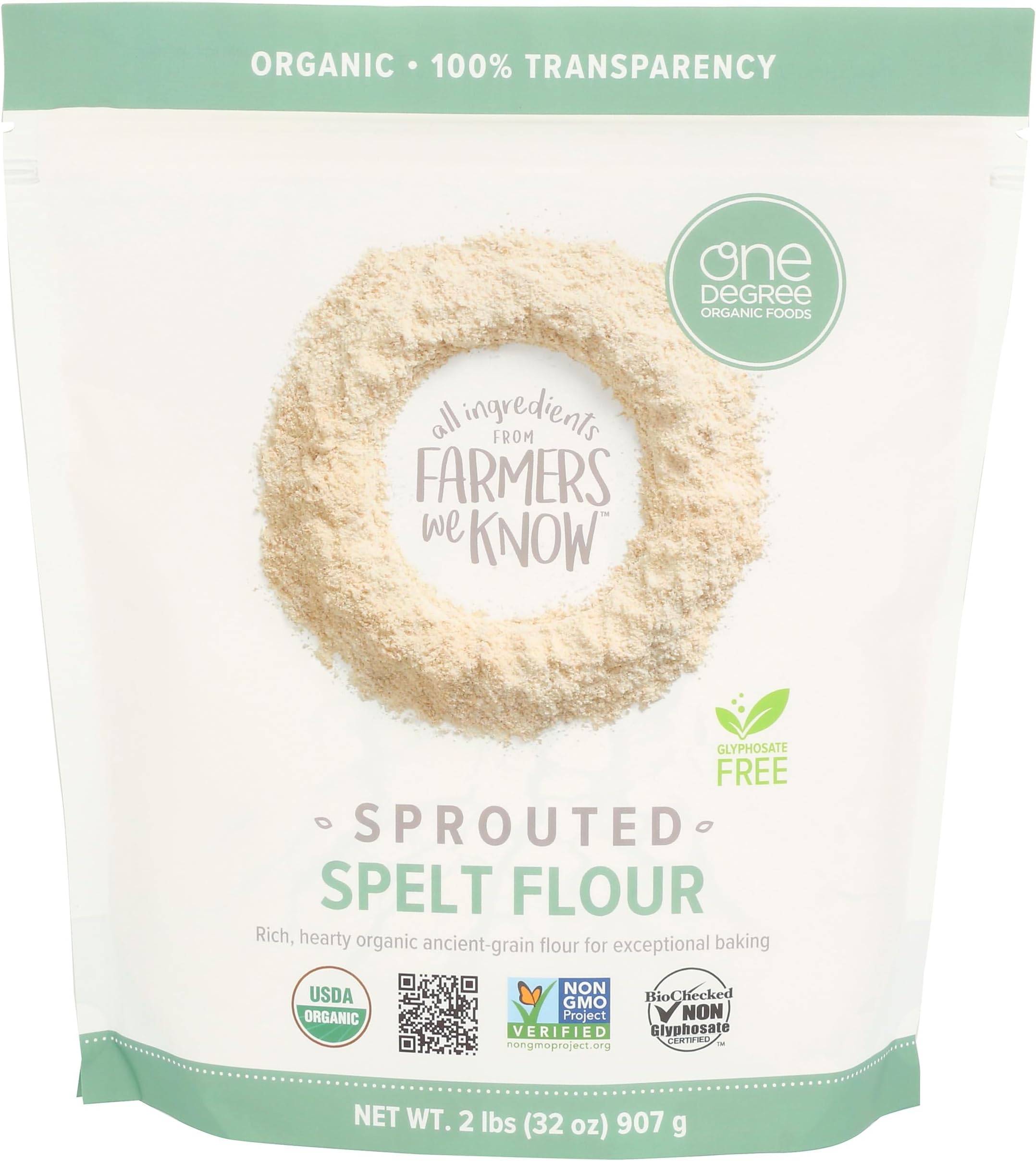 Sprouted Spelt Flour, 32 Oz
