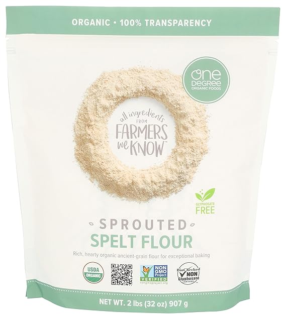 One Degree Organic Foods Organic Sprouted Spelt Flour, 32oz