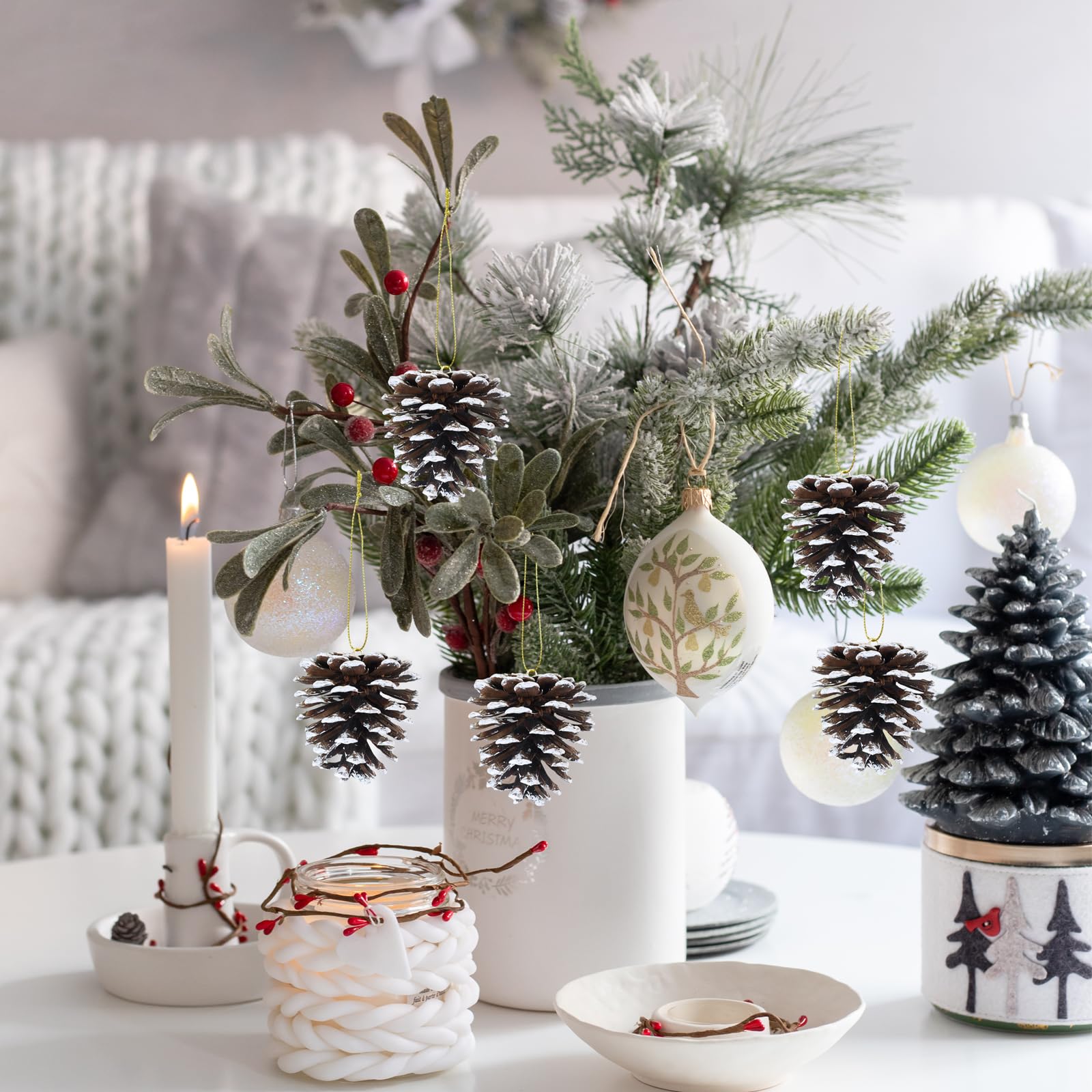 Pommes De Pin Naturelles - Lot De 30 - 3 Tailles (3-6 Cm) - Pour Décoration Noël, Artisanat, Centres De Table - 8