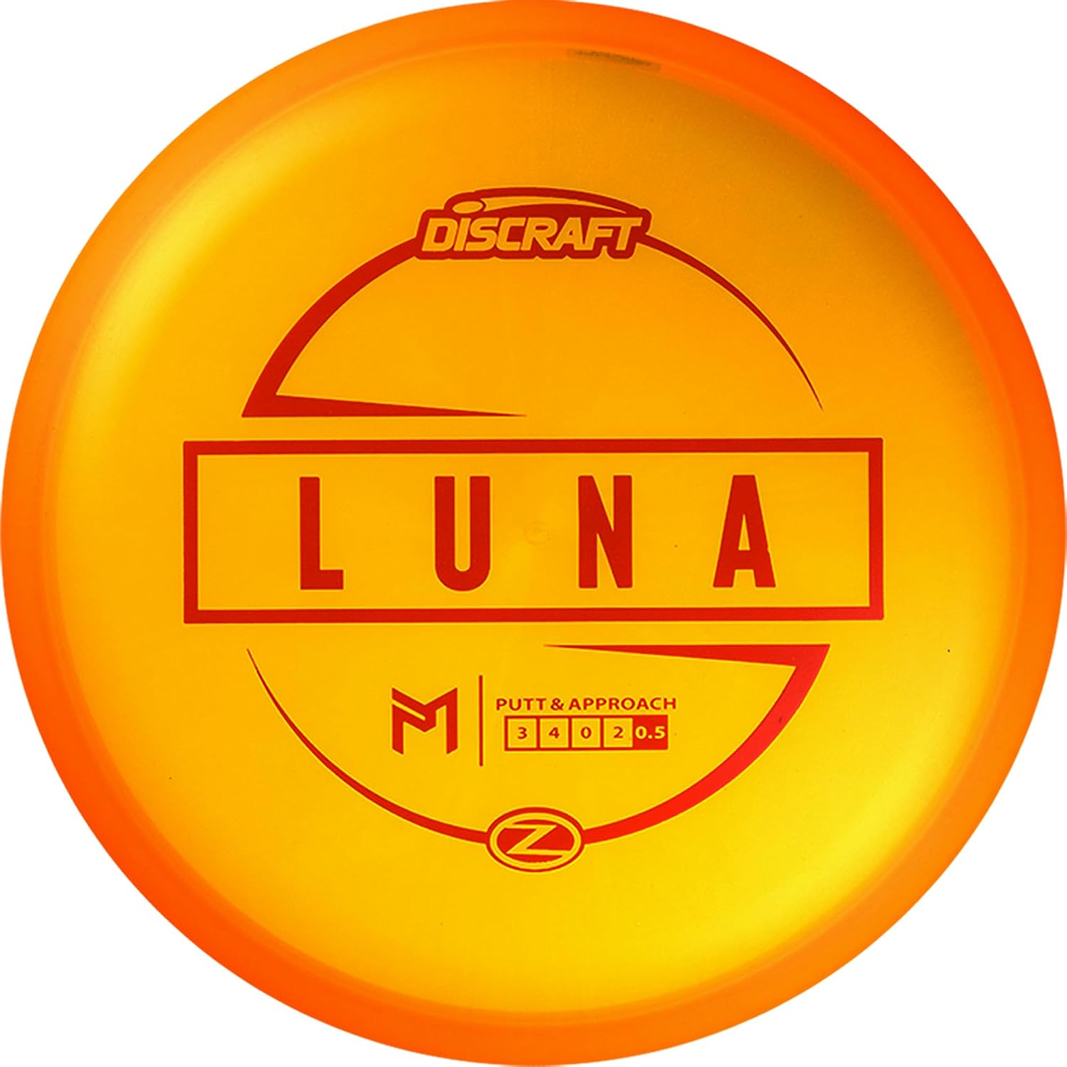 Discraft Paul McBeth Z Luna 173-174 Gram Putt and Approach Disc Golf Disc