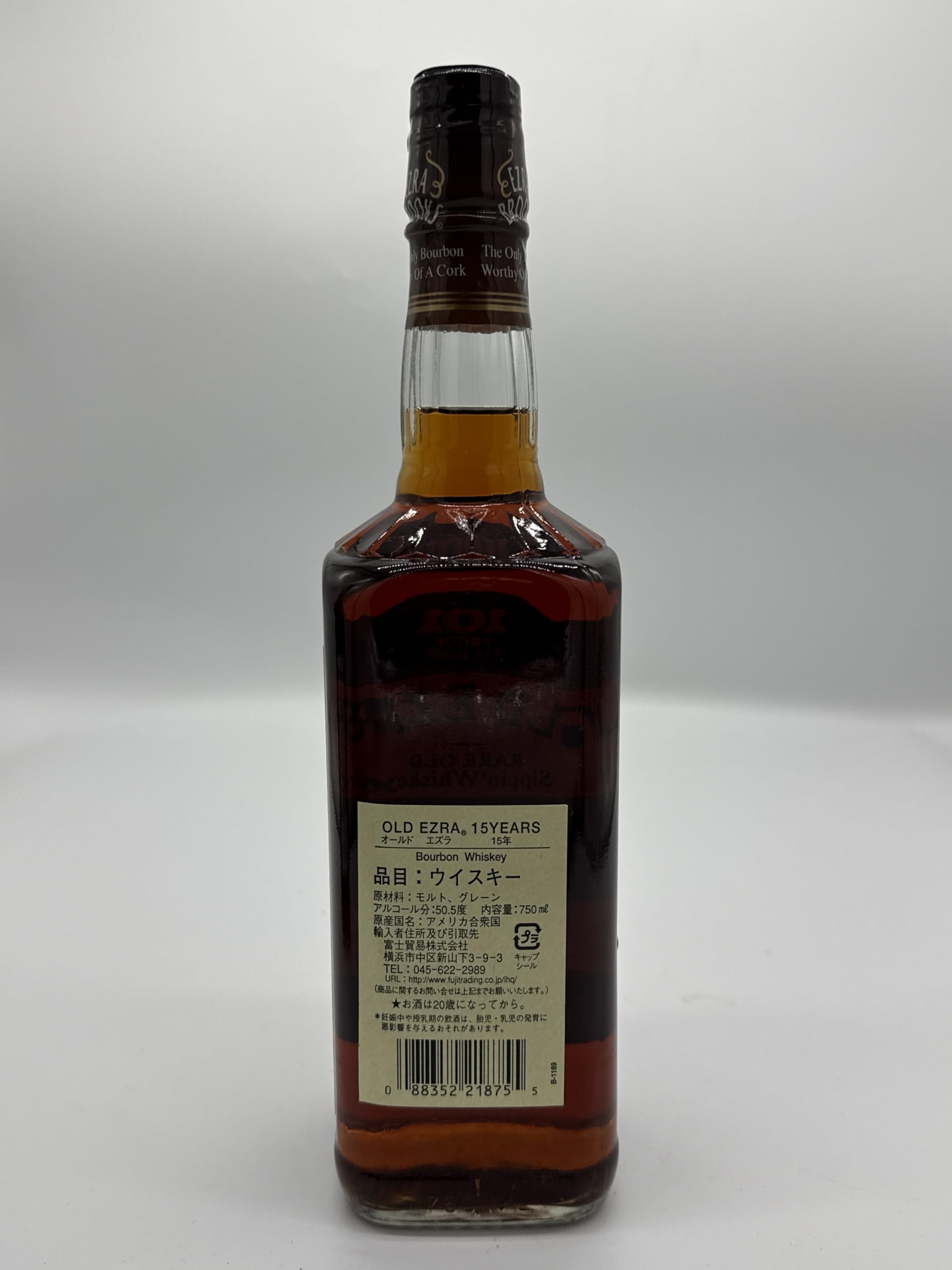 Amazon.co.jp: OLD EZRA オールドエズラ 15年 BOURBON WHISKY 旧ボトル