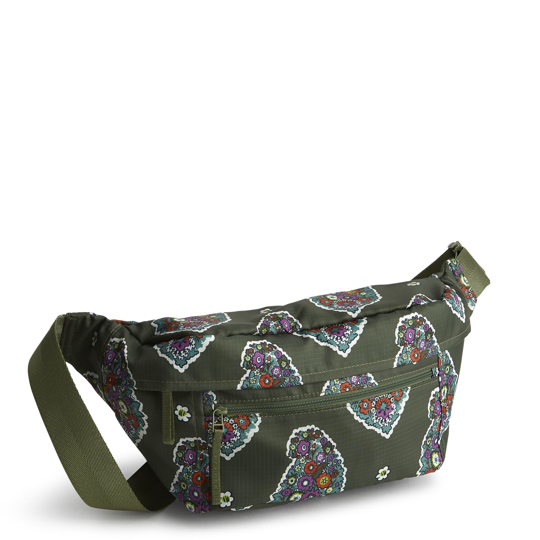 Vera Bradley Ripstop Portnoy Belt Bag, Kew Gardens Green