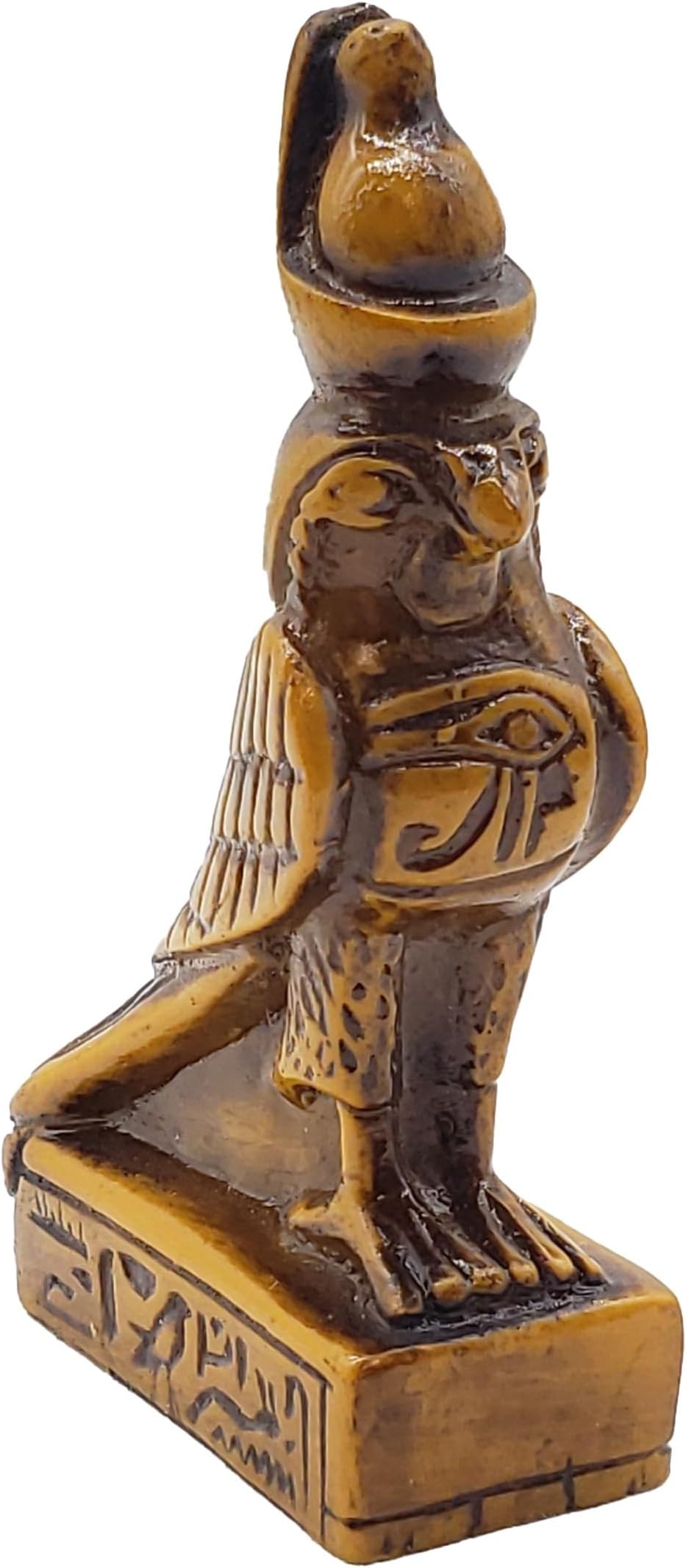 Egyptian God Horus Brown Mini - 4" - Made in Egypt - Discoveries Egyptian Imports