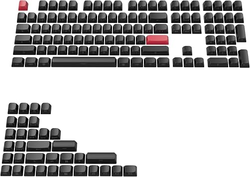 Keychron OSA Profile Double-Shot PBT Side-Printed Keycap Set, 141 Keys, MX Stem Compatible, Backlight Shine-Through Legend Fits ANSI 60%/65%/75%/TKL/96%/100% Layouts