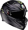 AGV K3 Syth Helmet, Matte Black/Yellow, XL (61/62)