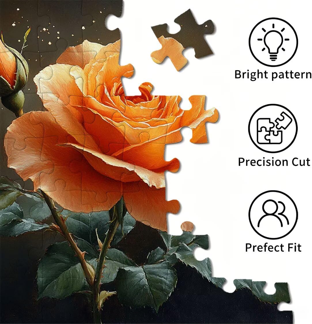 Puzzle 3000 elementów dla dorosłych, gry rodzinne, kwiat róża, n-284