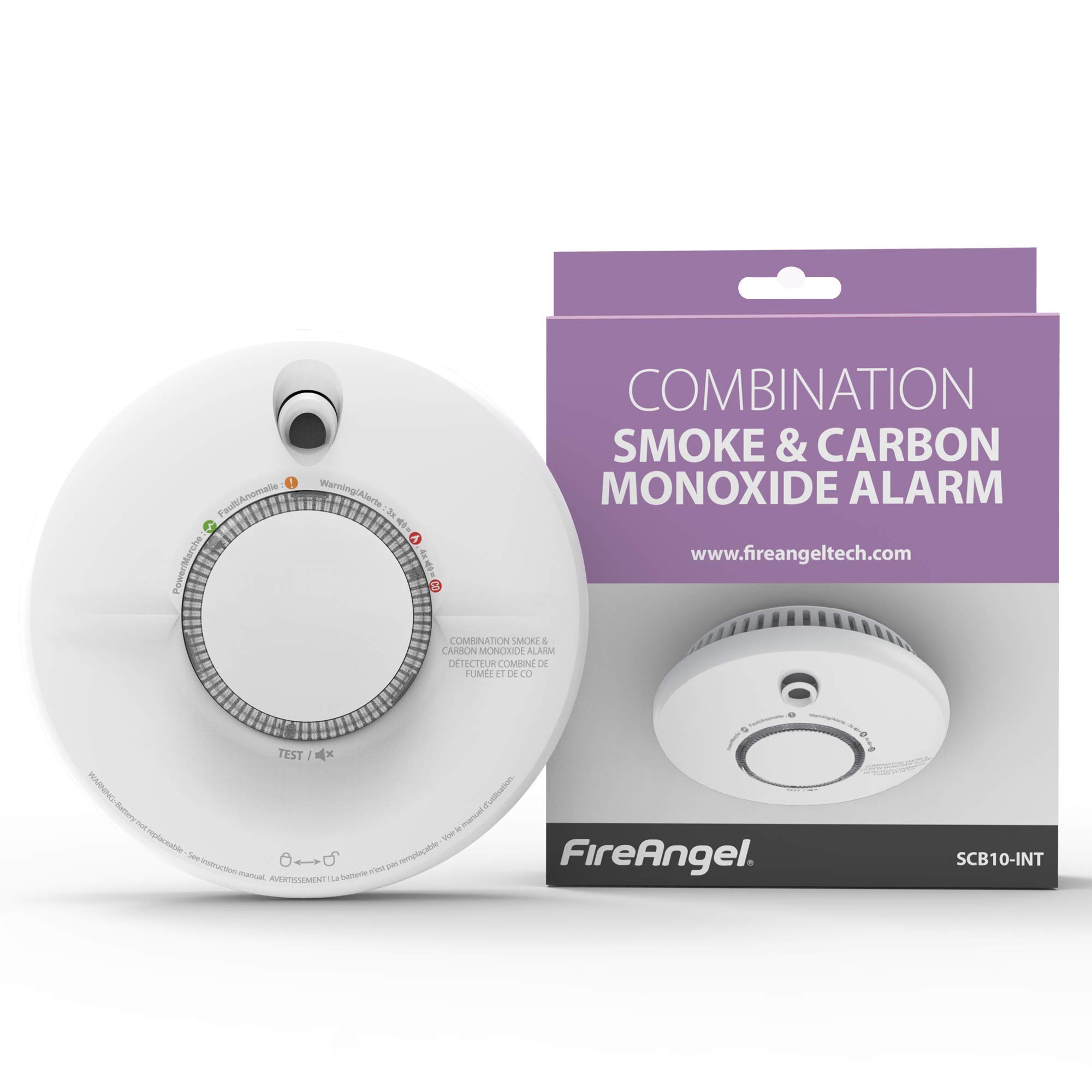 Image secondaire de Détecteur Combiné de Fumée et Monoxyde de Carbone FireAngel SCB10-INT