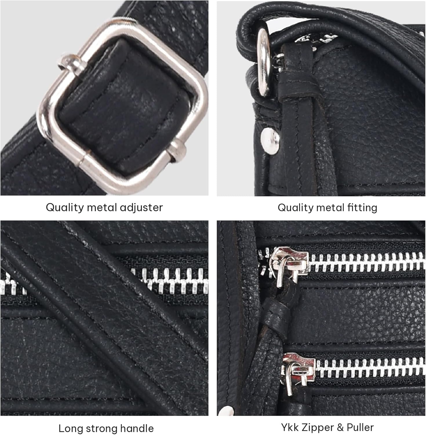 VALENCHI Real Genuine Leather Women's Crossbody Purse/Bag With Adjustable Strap - Image 7