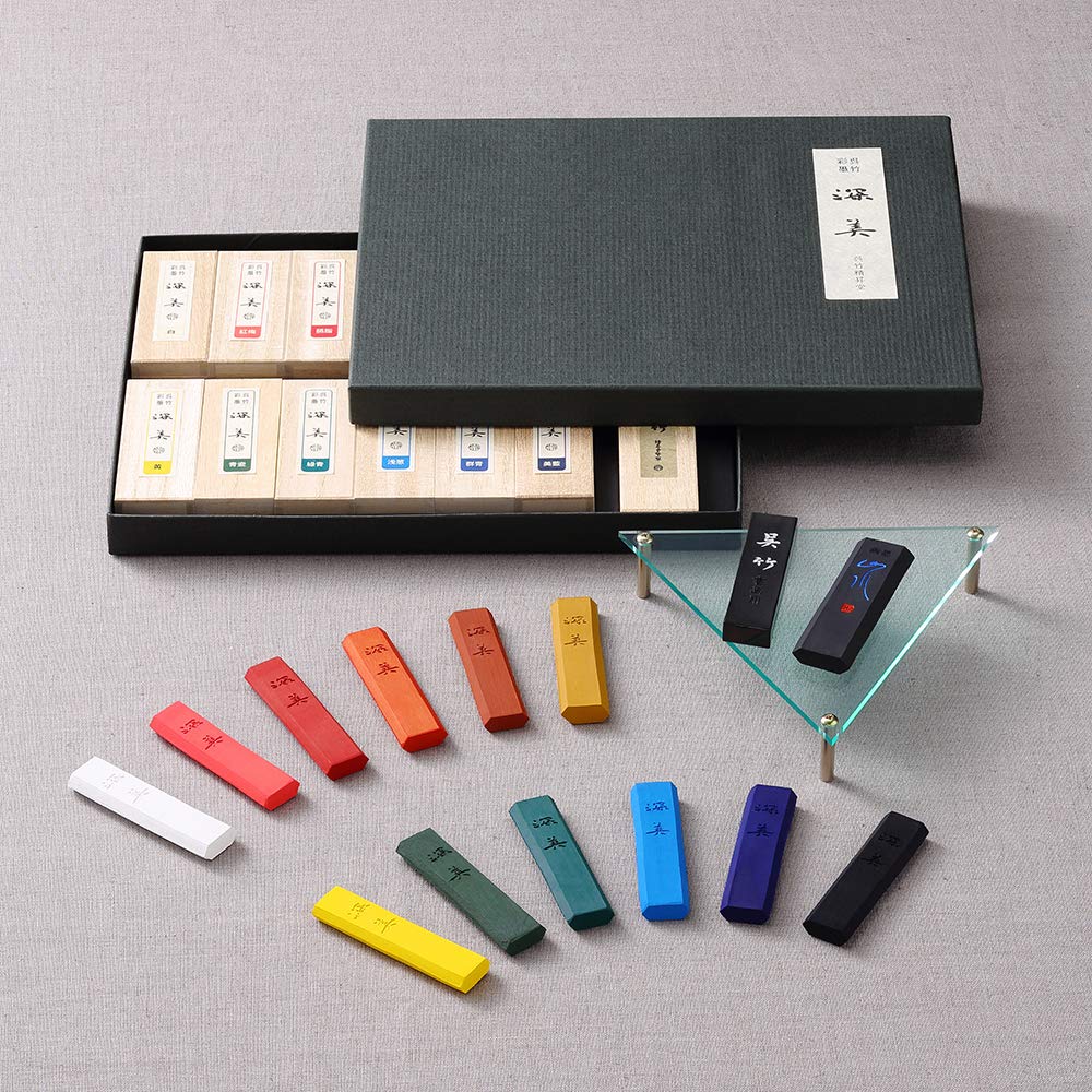 Amazon.com : Kuretake SAIBOKU SHIMBI Sumi Ink Stick,BIAI