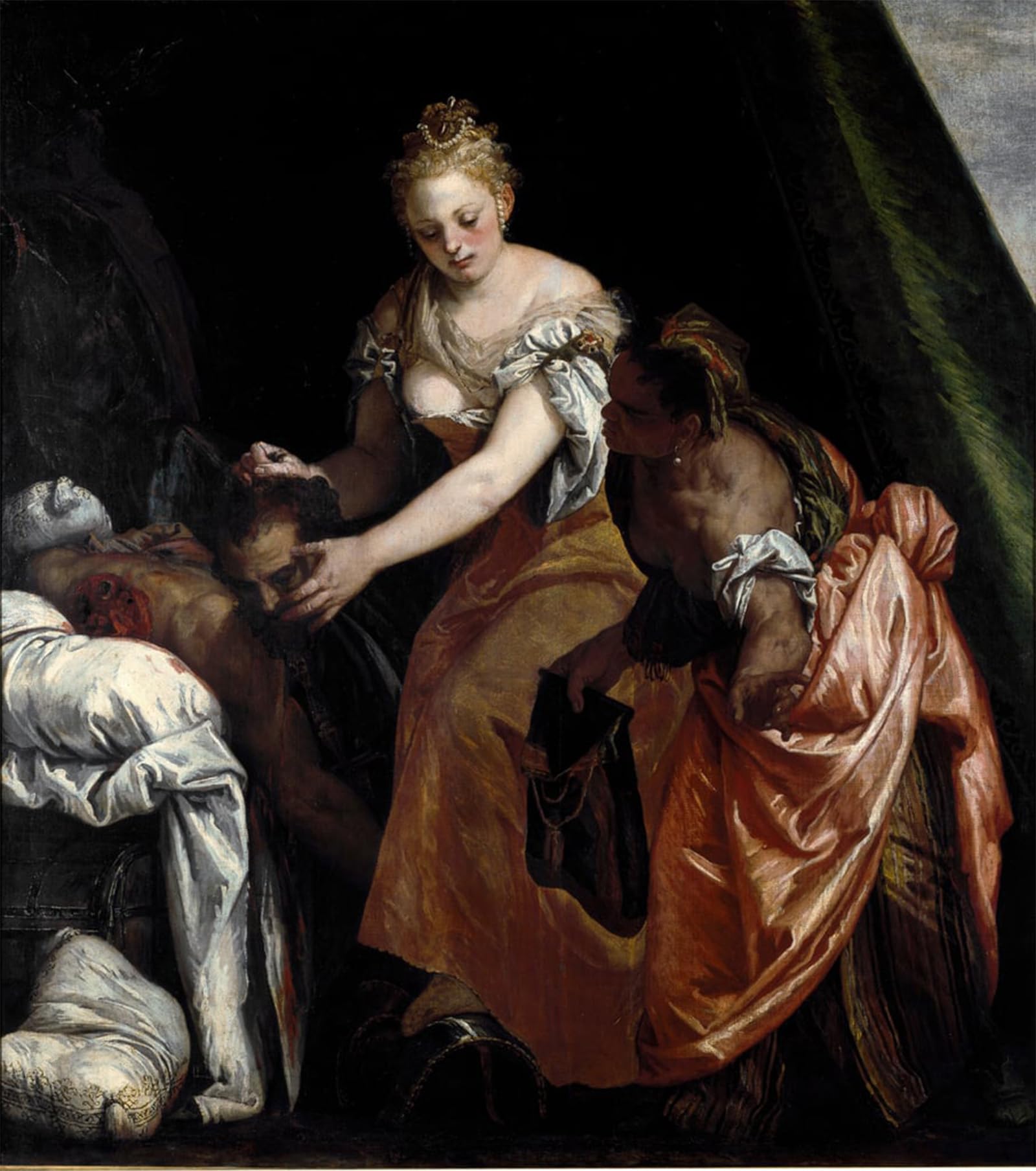 SERENDIPITP Vintage Picture Print on Canvas Wall Art Poster Judith with the Head of Holofernes by Veronese Artwork Print Poster for Wall Decor 60x90cm