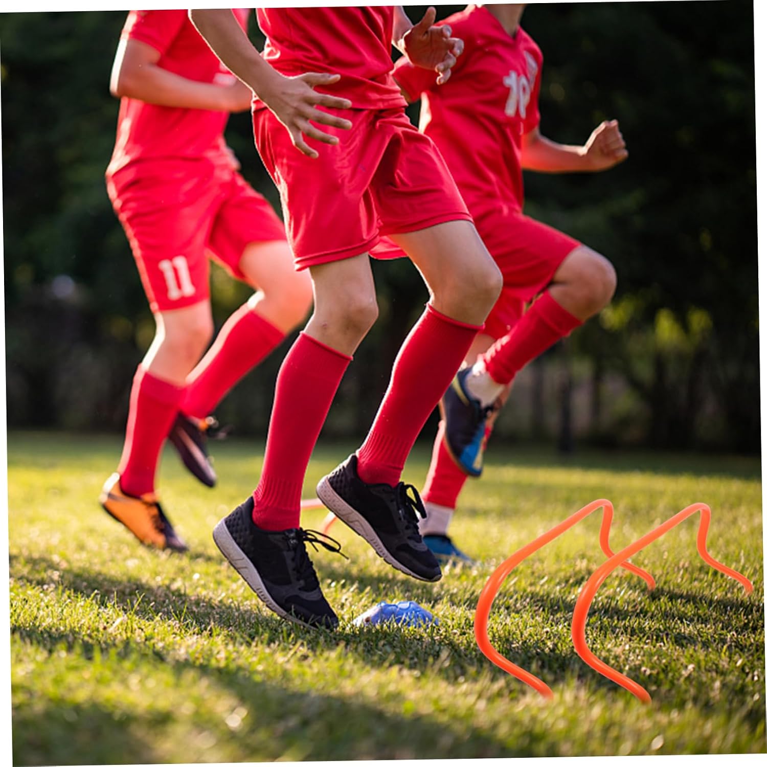 5pcs Football Training Hurdle Agility Training Racks for Outdoor Practice Barriers for Speed and