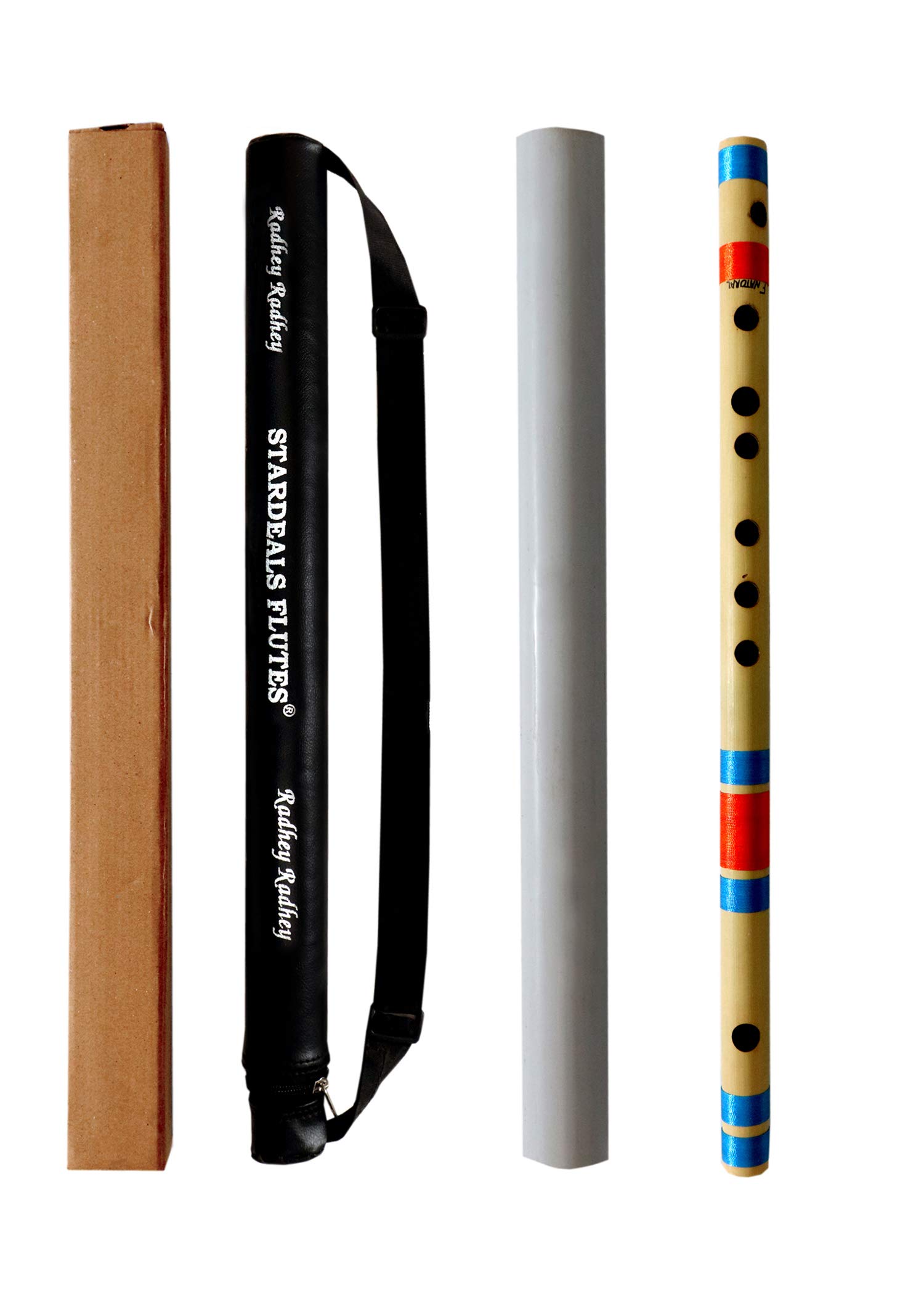 STARDEALS Professional F Natural 7 Holes Medium Right Hand Bamboo Flute/Bansuri With Free Carry Bag (14 Inch)-picture-23