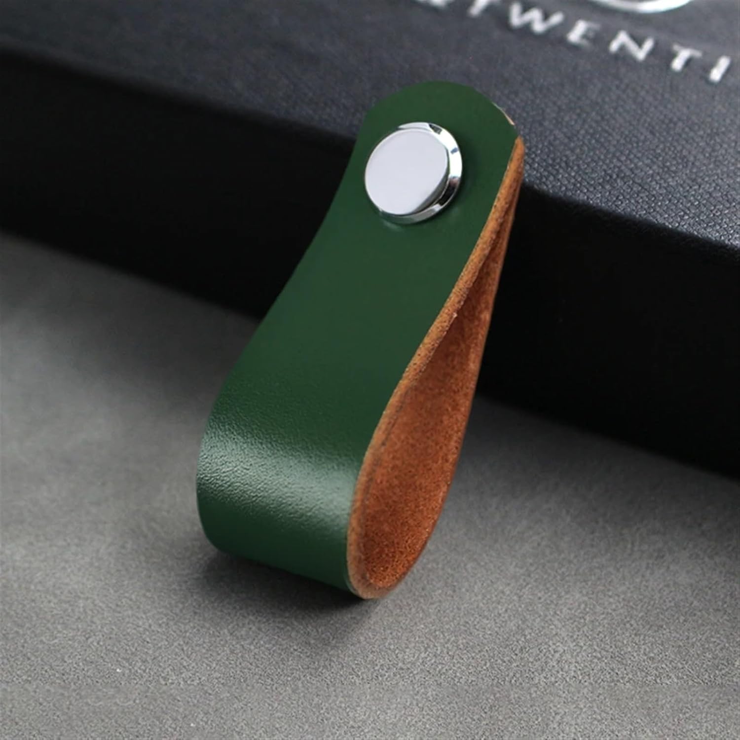 1/6/10PCS Leather Handle for Wardrobe and Drawer Door Pulls Single Hole Kitchen Cabinet Handles Furniture Knobs (Color : MBS0066-13, Size : 6PCS)