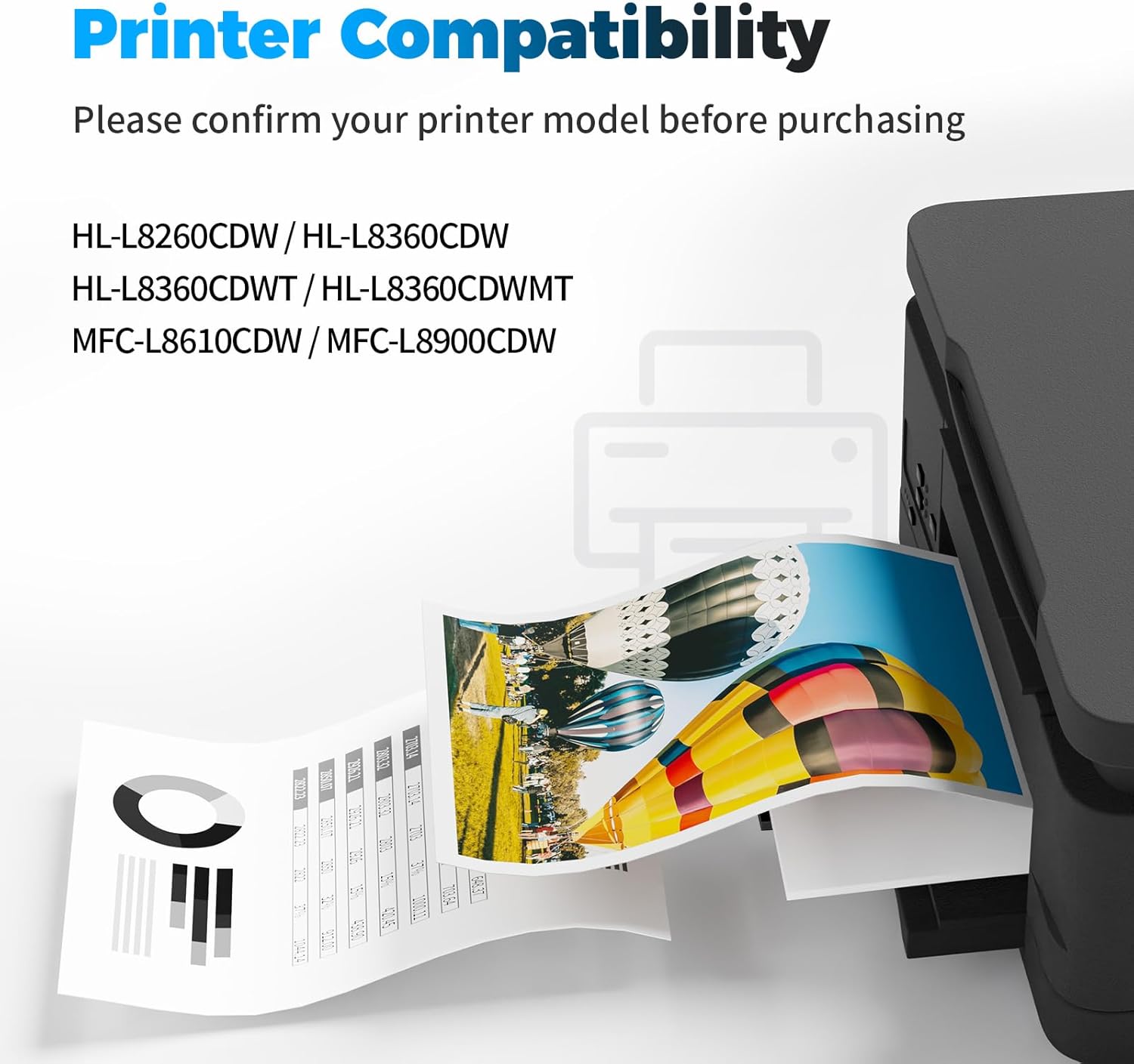 Remanufactured DR431CL Unit Replacement for Brother DR431CL DR-431CL Drum Unit with HL-L8260CDN HL-L8260CDW HL-L8360CDW HL-L9310CDW MFC-L8610CDW MFC-L8900CDW MFC-L8905CDW MFC-L9570CDW