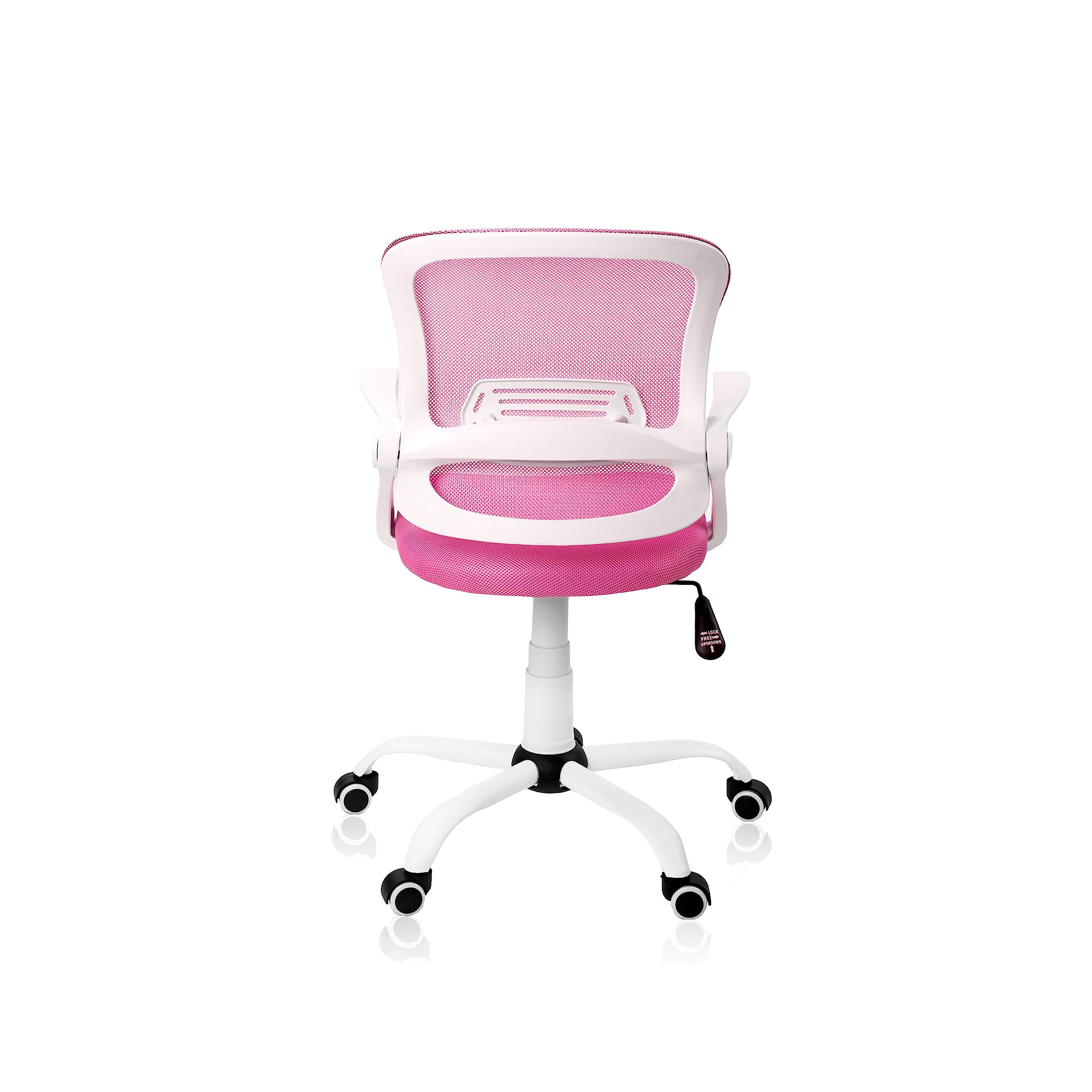 Adec Group Brisa, Silla de Escritorio giratoria, Silla de Oficina, Silla despacho con Ruedas, Color Rosa Claro, Medidas: 60 cm (Ancho) x 60 cm (Fondo) x 93-101 cm (Alto)