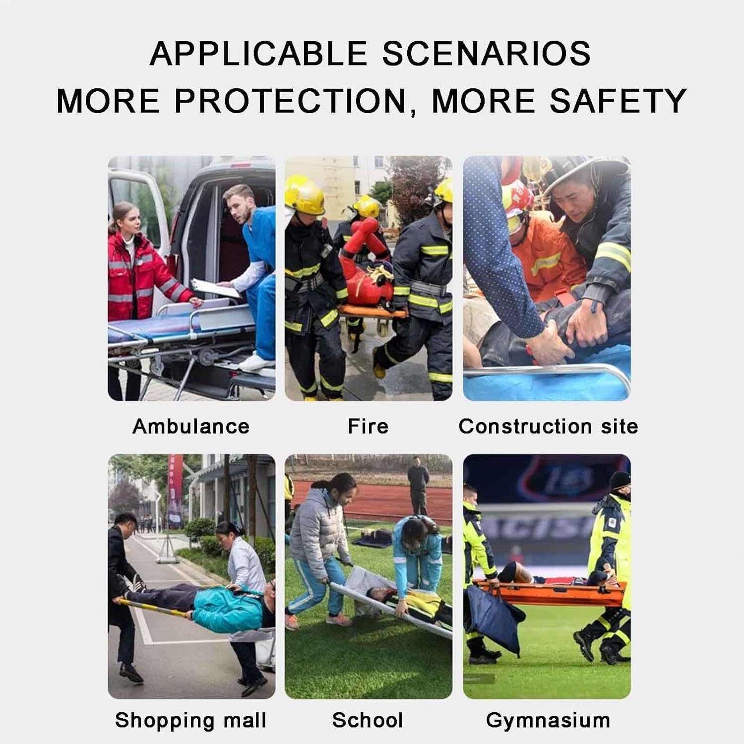 Camilla de rescate de emergencia, tablero multifuncional de transferencia de pacientes para inmovilización médica, equipo EMT para respuesta rápida y uso en ambulancia