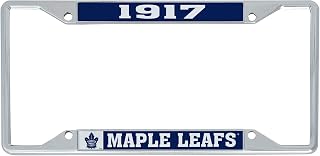 Desert Cactus Toronto Maple Leafs License Plate Frame for Team NHL Front or Back of Car National Hockey League Officially Licensed Metal (Year)