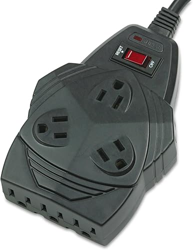 Fellowes Mighty 99090 - Protector de sobretensión, cable de 6 pies, 1300 julios, negro
