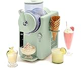 GreenPan Frost Ice Cream Machine & Frozen Drink Maker, Soft Serve, Slushie, Sorbet, Milkshakes & Cocktails, No Freezer Needed, 7 Textures, Quiet & Rapid, Easy Clean, Family Size, Pistachio Sage