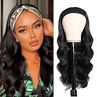 Vista 40 de XSY: Peluca de diadema de cabello humano de onda profunda sin pegamento, sin encaje frontal, peluca de diadema rizada, lista para usar y llevar