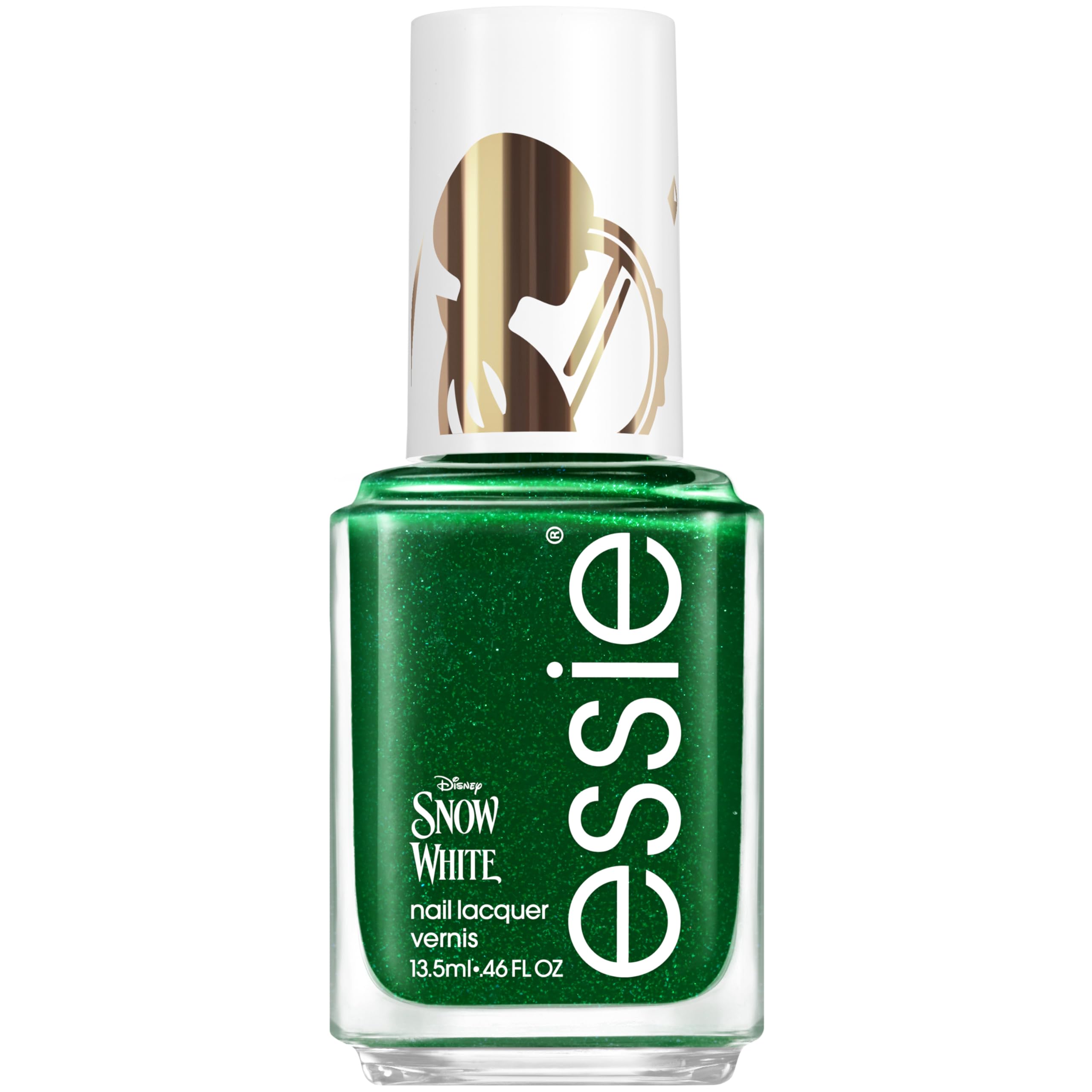 Essie Verde Esmalte De Uñas, Color 1004 Seize The Crown, Edición Limitada De Blancanieves, 13,5 Ml