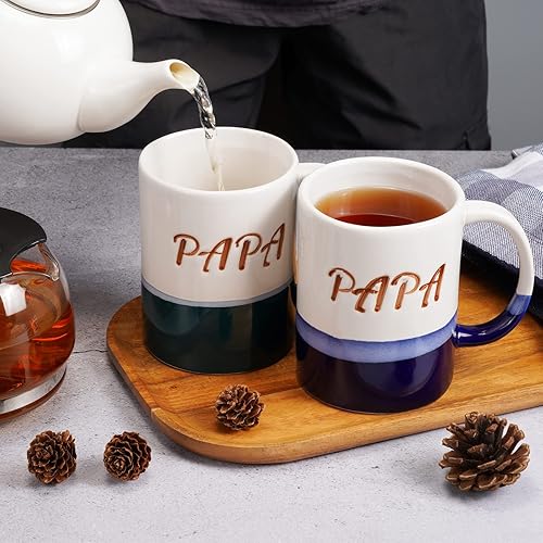 Vista 43 de Taza de café de béisbol, regalo de Navidad novedoso para hombres, mujeres, todos los amantes del deporte, 14 onzas, color blanco