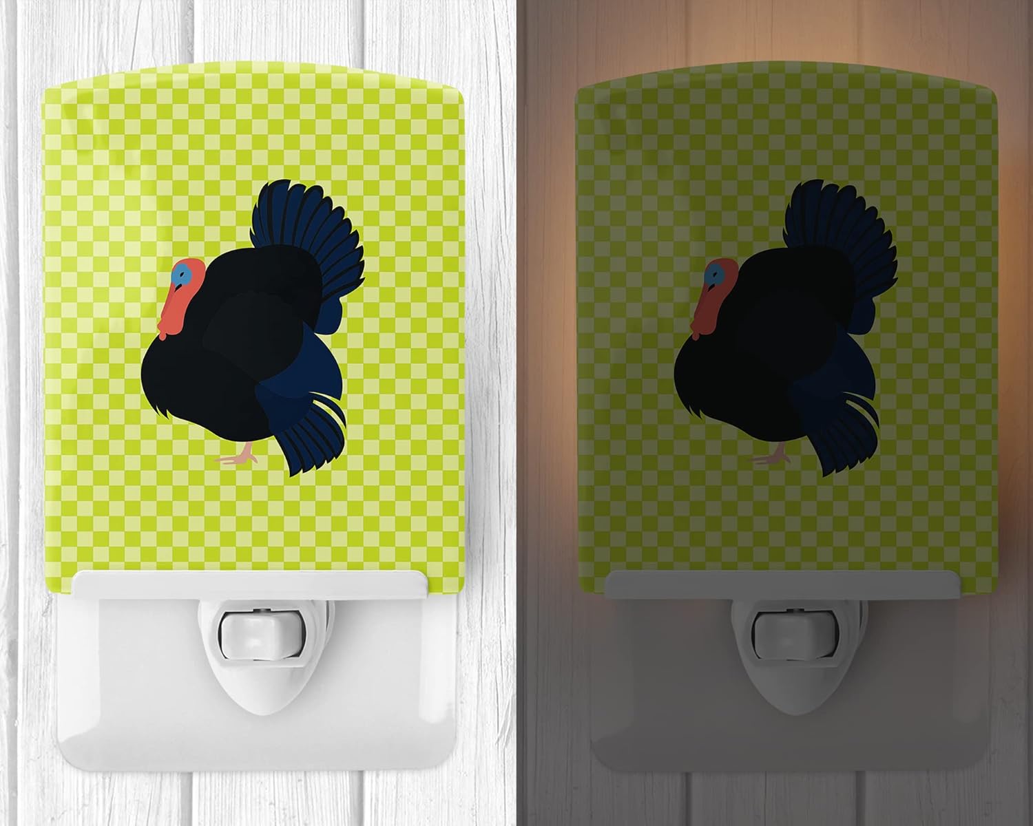 Caroline's Treasures BB7811CNL ノーフォークブラック トルコグリーン セラミックナイトライト