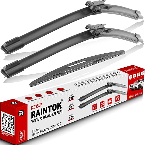 3 Pack Windshield Wiper Blades Replacement for Buick Enclave 2012-2016 2017