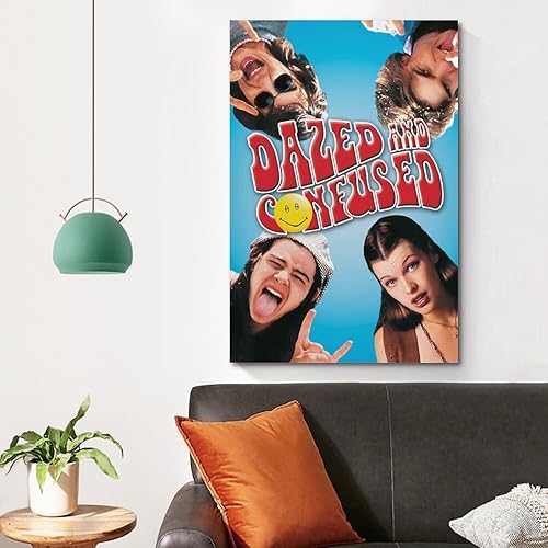 Miniatura 4 de Póster de película Dazed And Confused para dormitorio, decoración de pared estética, lienzo, regalo de 12 x 18 pulgadas (11.8 x 17.7 in)