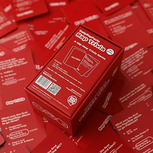 Miniatura 5 de DailyRapFacts Rap Trivia Un juego de trivia de hip-hop Un divertido juego de fiesta de rap y hip-hop para la noche de juegos familiares o grupales