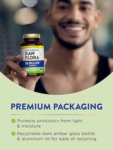 Miniatura 7 de Nature's Truth Probiótico de flora cruda con prebióticos 50 mil millones de UFC Cápsulas digestivas diarias Suplemento vegetariano y sin gluten