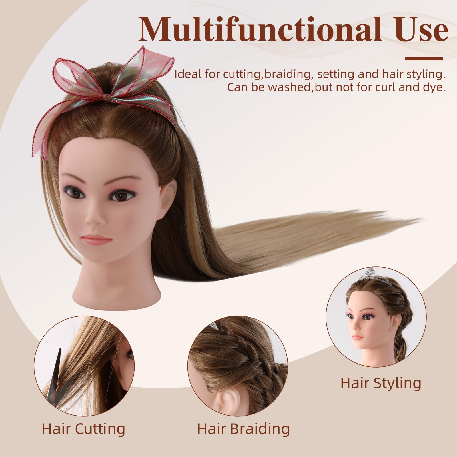 24" Hairdressing Head - Image 2
