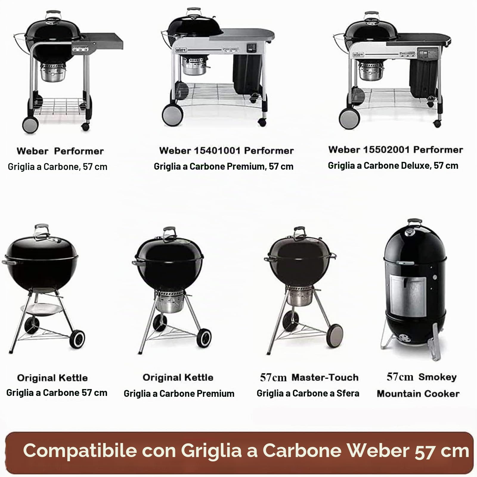 GFTIME DIA 54,6 cm Griglie di cottura nichelate Griglie Griglia Pezzi di ricambio di ricambio per griglia per Weber 7436, Accessori per griglia a carbone Weber da 57 cm