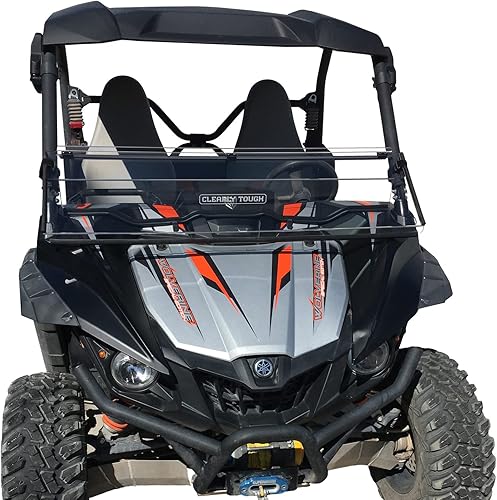 Miniatura 3 de Clearly Tough Yamaha Wolverine LEXAN¨ Parabrisas resistente a los arañazos UTV, Completo