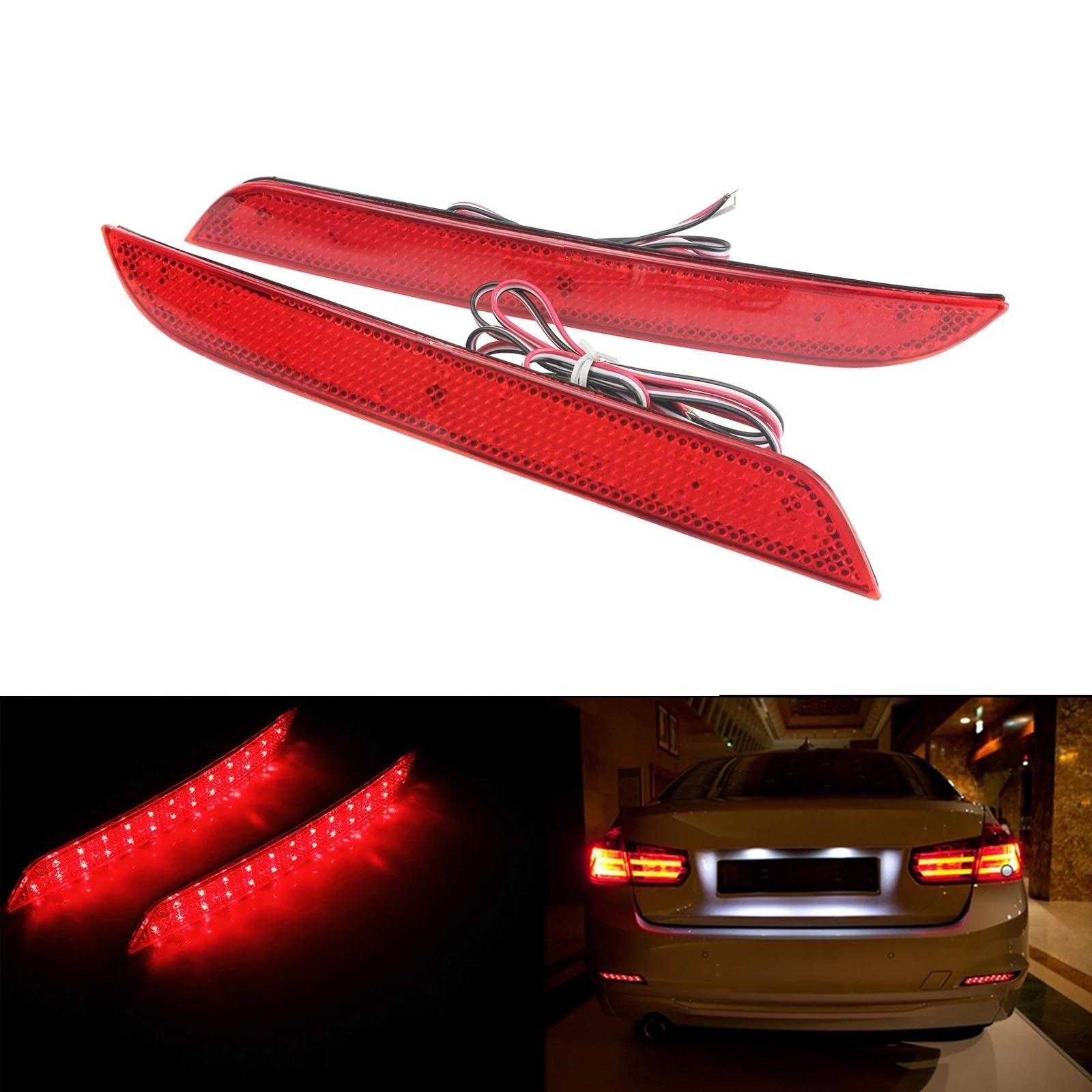 Luci Terzo Stop Per BMW Serie 3 F30 F31 F35 2011-2015 Per Serie 4 F32 F33 2012-2015 2 Pezzi Riflettore Paraurti A LED Luce Posteriore, Stop E Freno Montaggio Alto Luce Arresto