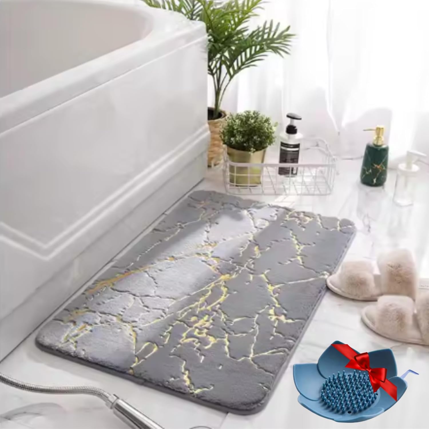 Amazon.com: Family Shelter - Bathroom Rugs - Bath Mat 23.6" x 15.7 ...
