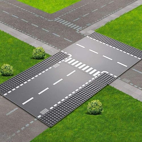 Miniatura 2 de LEGO 60236 City Camino recto y cruce en T, nuevo 2019 (2 piezas)