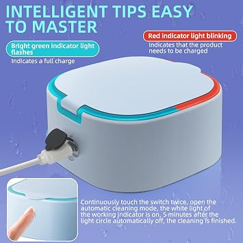 Contact Lens Mega Sonic Cleaner Silent Color Pupil Cleaning Machine
