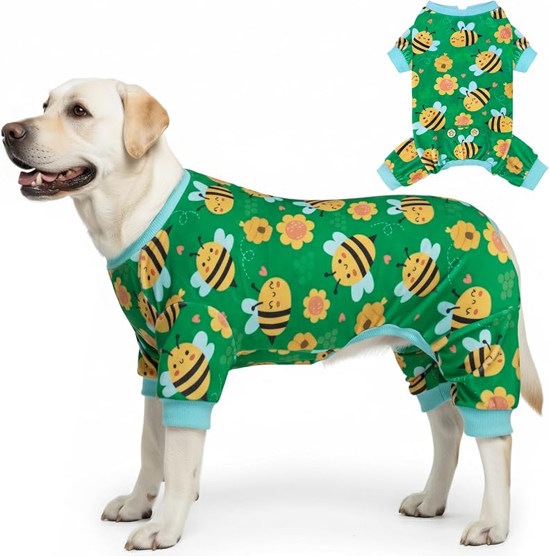 Pijama para Cães Médios e Grandes em Veludo Macio KYEESE Little Bee