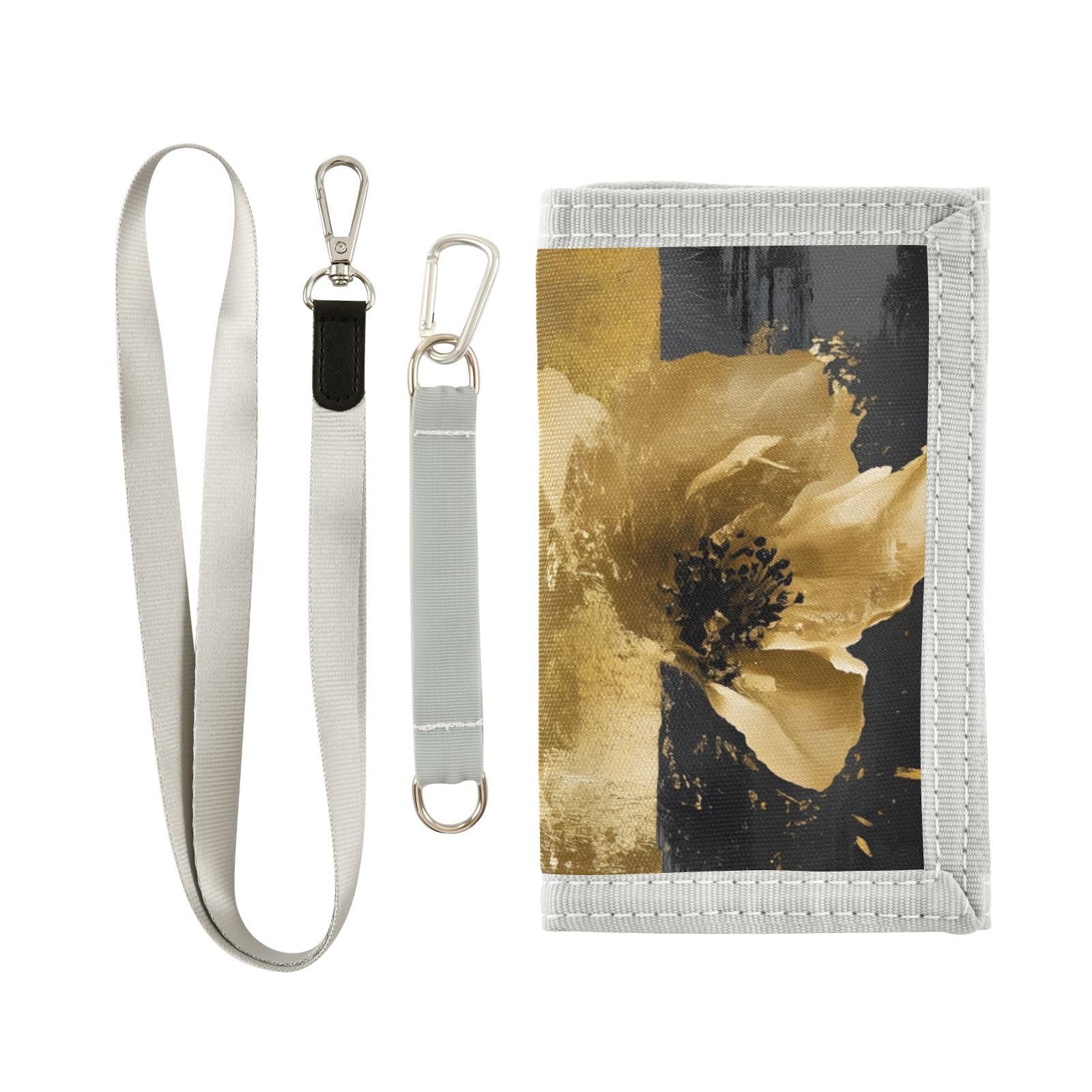 FOLIOSA Kids Wallet for Boys Girls Luxurious Panda Print Youth Wallet with Zipper Pocket Card Holders, Novelty Wallet 4.9×2.9 in