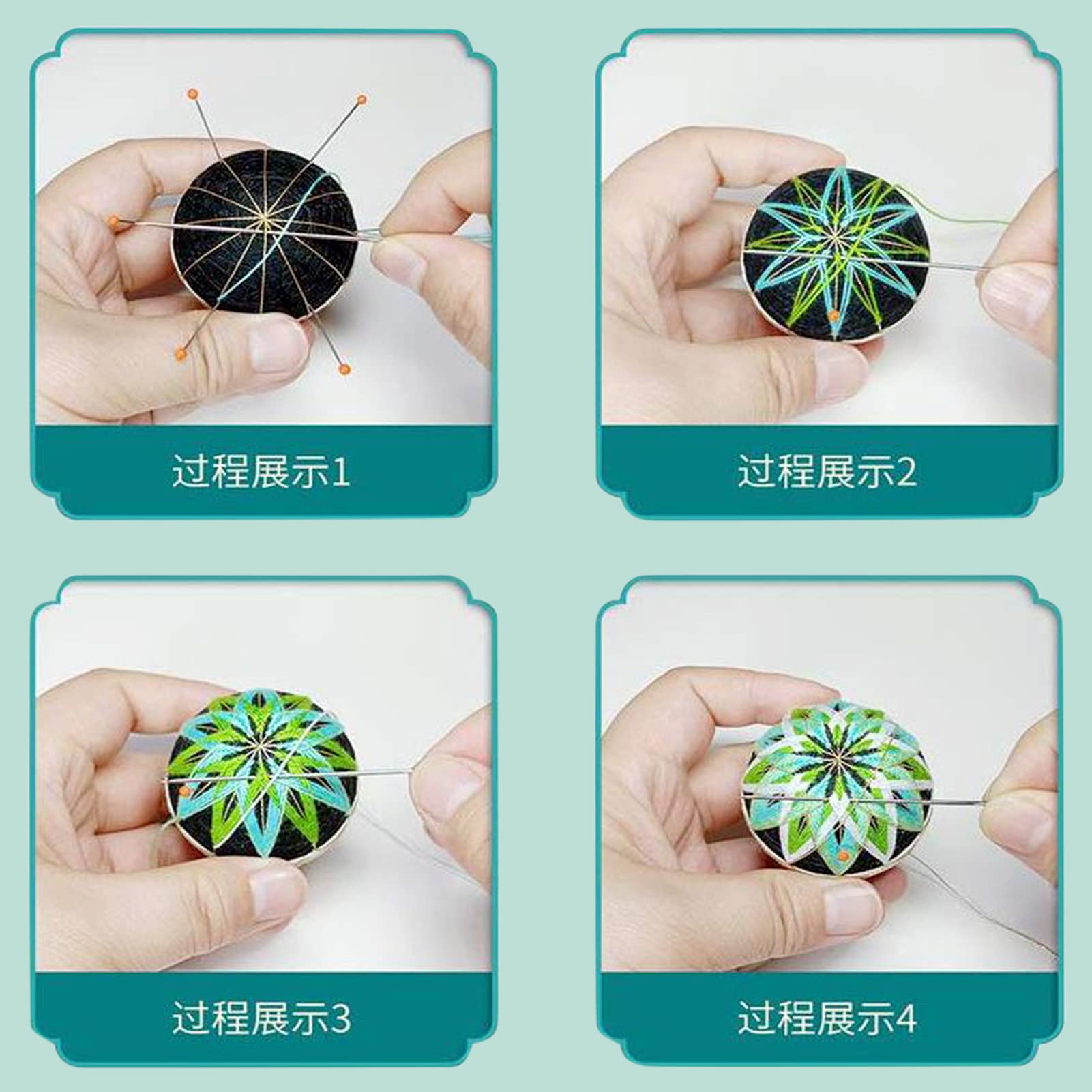 ハンドメイドまり Amazon | Beadthoven 1セット入り DIYてまりキット 手毬 手鞠