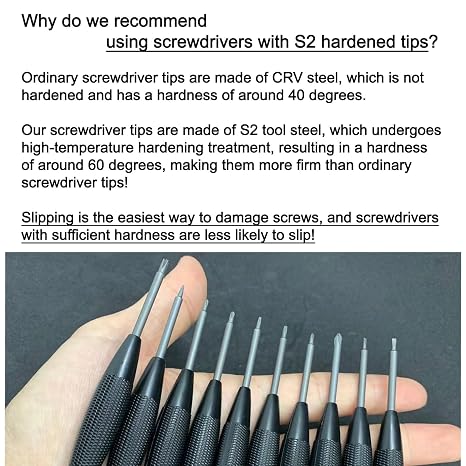Cleaning Repair Tool Kit for Playstation PS Xbox Switch Controller and Console, Crossed Screwdriver PH00(+2.0) PH0(+3.0) and Y2.0, Torx Security Screwdriver Set T6 T8H T10H, Tweezer,Crowbar(Kit-10pcs)